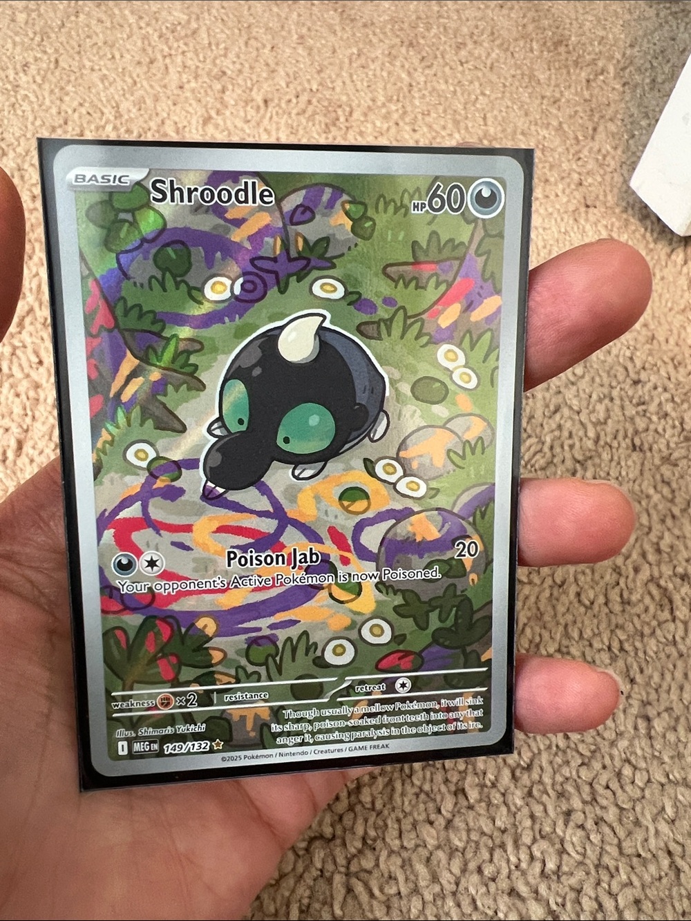 Shroodle Pokemon Card